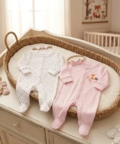 Alternative view of Printed Closed Feet Sleepsuit | Set of 2