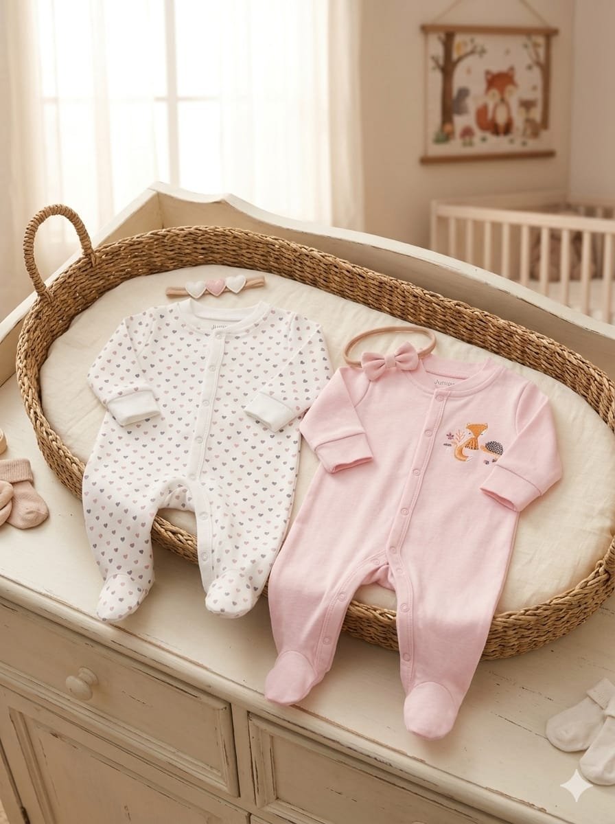 Printed Closed Feet Sleepsuit | Set of 2 - Image 2