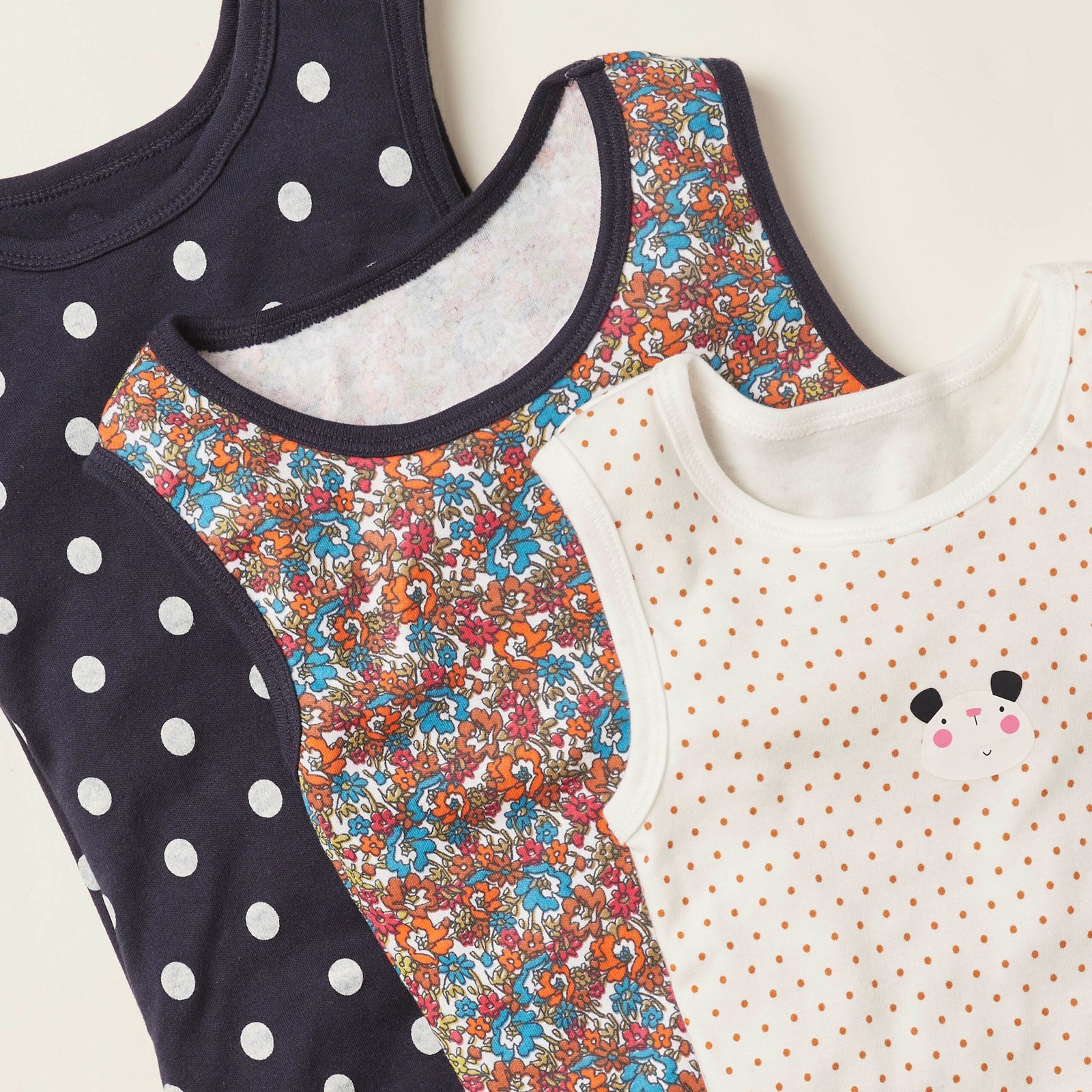 Printed Sleeveless Bodysuit - Set of 5 - Image 5