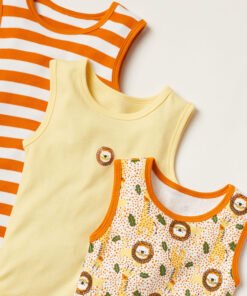 Alternative view of Printed Sleeveless Bodysuit wit Button Closure - Set of 5