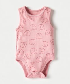 Alternative view of Printed Sleeveless Bodysuit with Button Closure - Set of 5