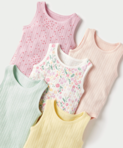 Alternative view of Assorted Ribbed Sleeveless Bodysuit - Set of 5