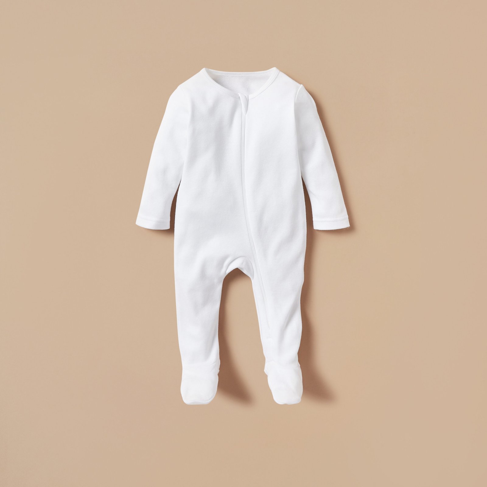 Solid Closed Feet Sleepsuit with Zip Closure - Set of 5 - Image 3