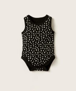 Alternative view of Printed Sleeveless Bodysuit with Snap Button Closure - Set of 5