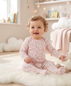 All-Over Floral Print Sleepsuit