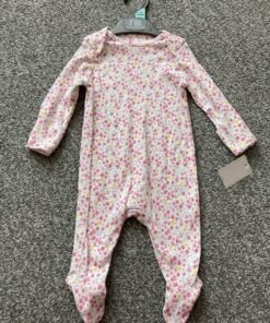Alternative view of All-Over Floral Print Sleepsuit